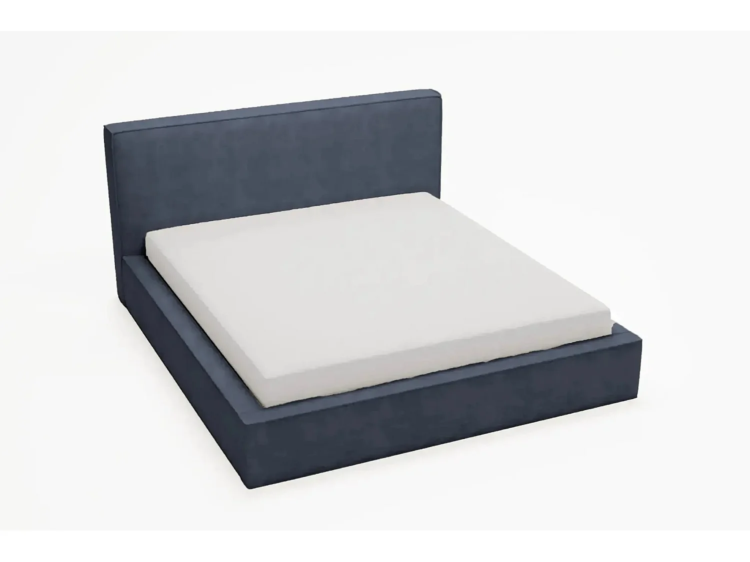 JOSEPHINE - Lit coffre 160x200cm - Bleu