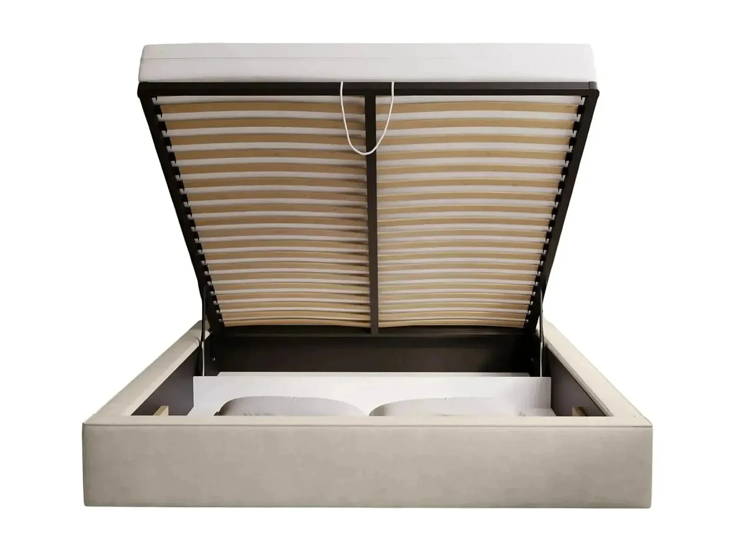 JOSEPHINE - Lit coffre 180x200cm - Beige