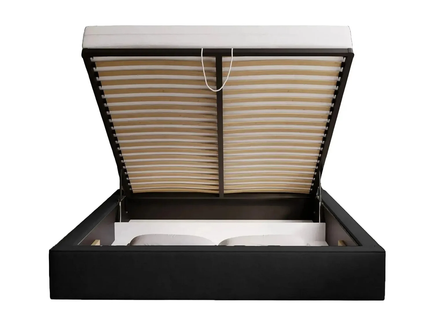 JOSEPHINE - Lit coffre 160x200cm - Noir