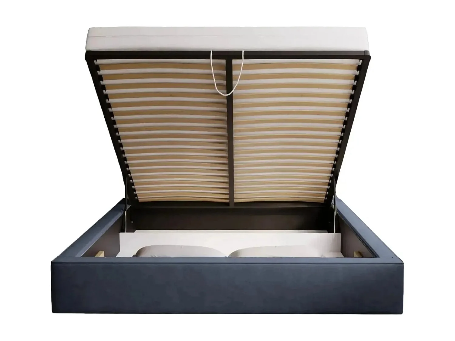 JOSEPHINE - Lit coffre 140x200cm - Bleu