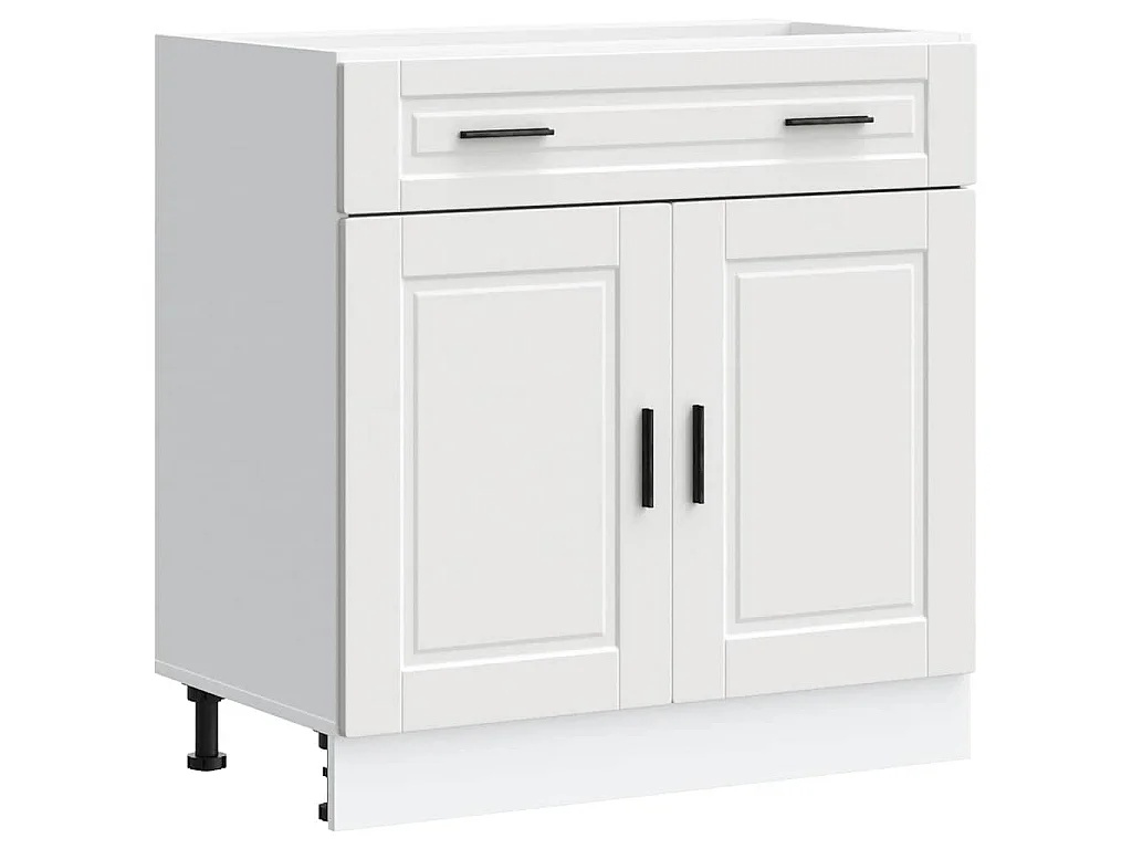 Armoire de cuisine Porto blanc bois d'ingénierie