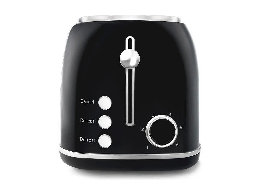 Grille-pain vintage - SWEISS - GRV9 - 2 fentes - 1500 W - Noir