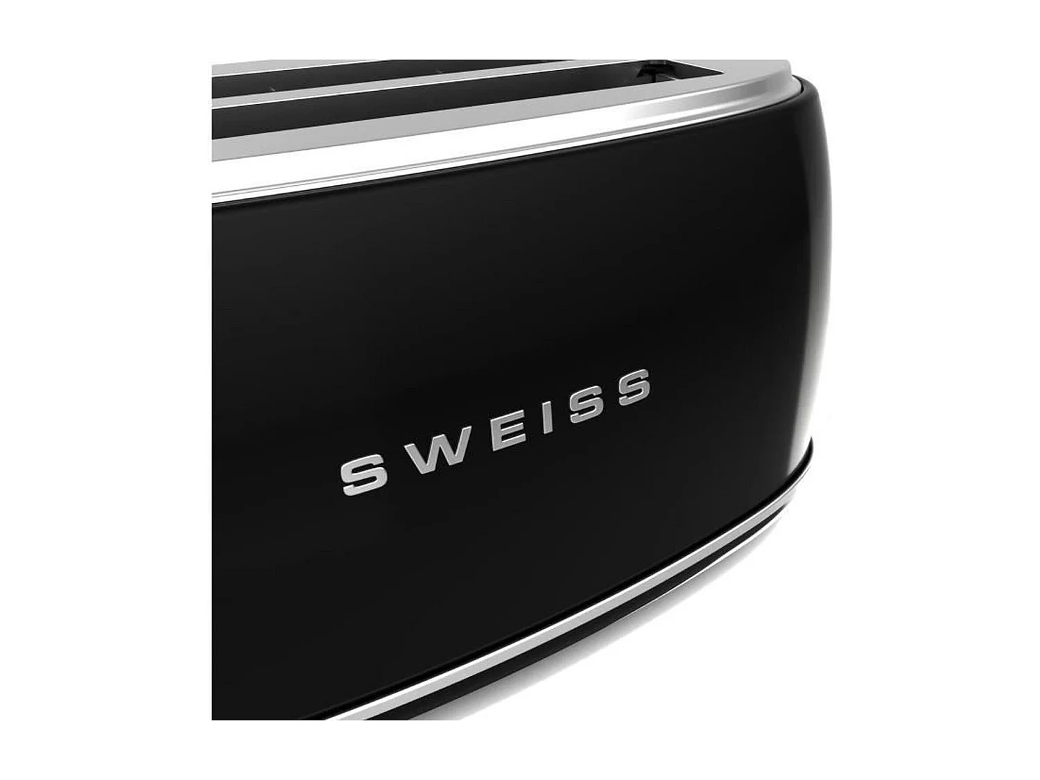 Grille-pain vintage - SWEISS - GRV9 - 2 fentes - 1500 W - Noir