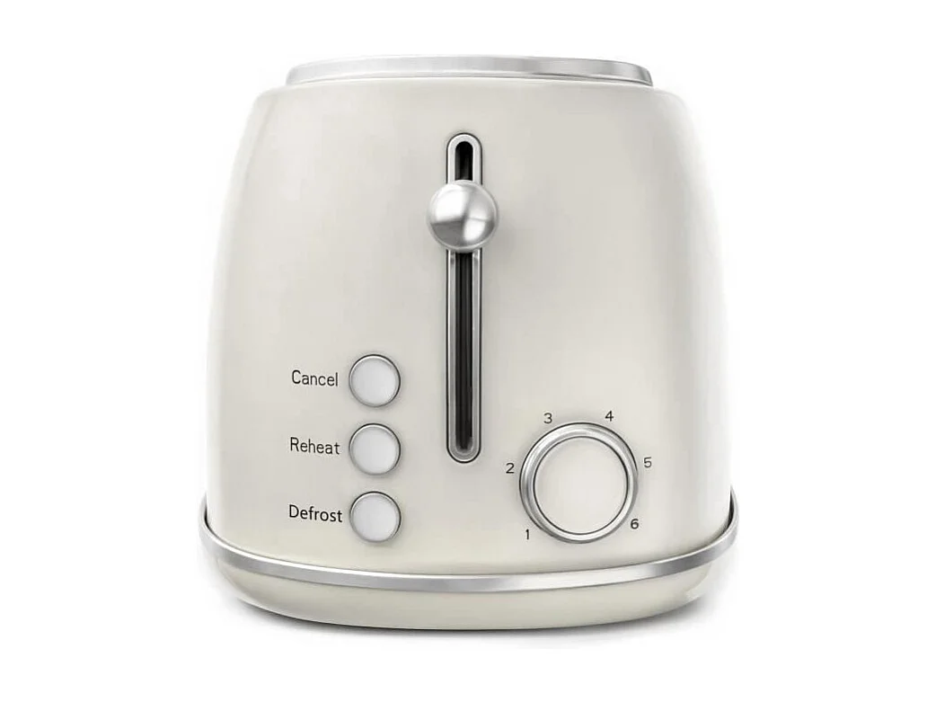 Grille-pain vintage - SWEISS - GRV8 - 2 fentes - 1500 W - Beige