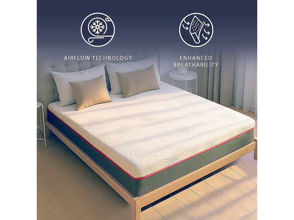 Lully | Materasso 140x190 Memory Foam e Molle Insacchettate | H30 cm | Sfoderabile | Made in Italy