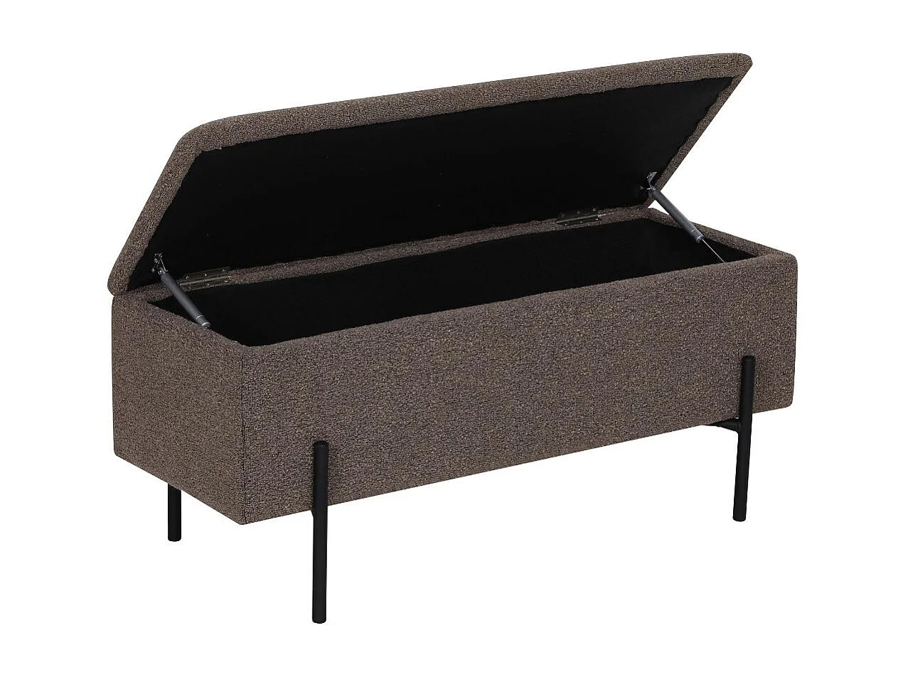 Embla Sitzbank mit Aufbewahrung braun.