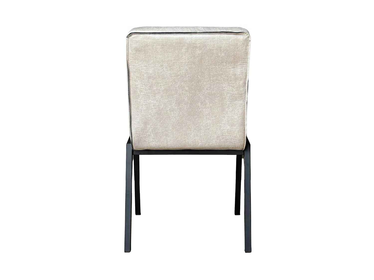 Chaise beige rembourrée à bandes (lot de 2) CORTINA