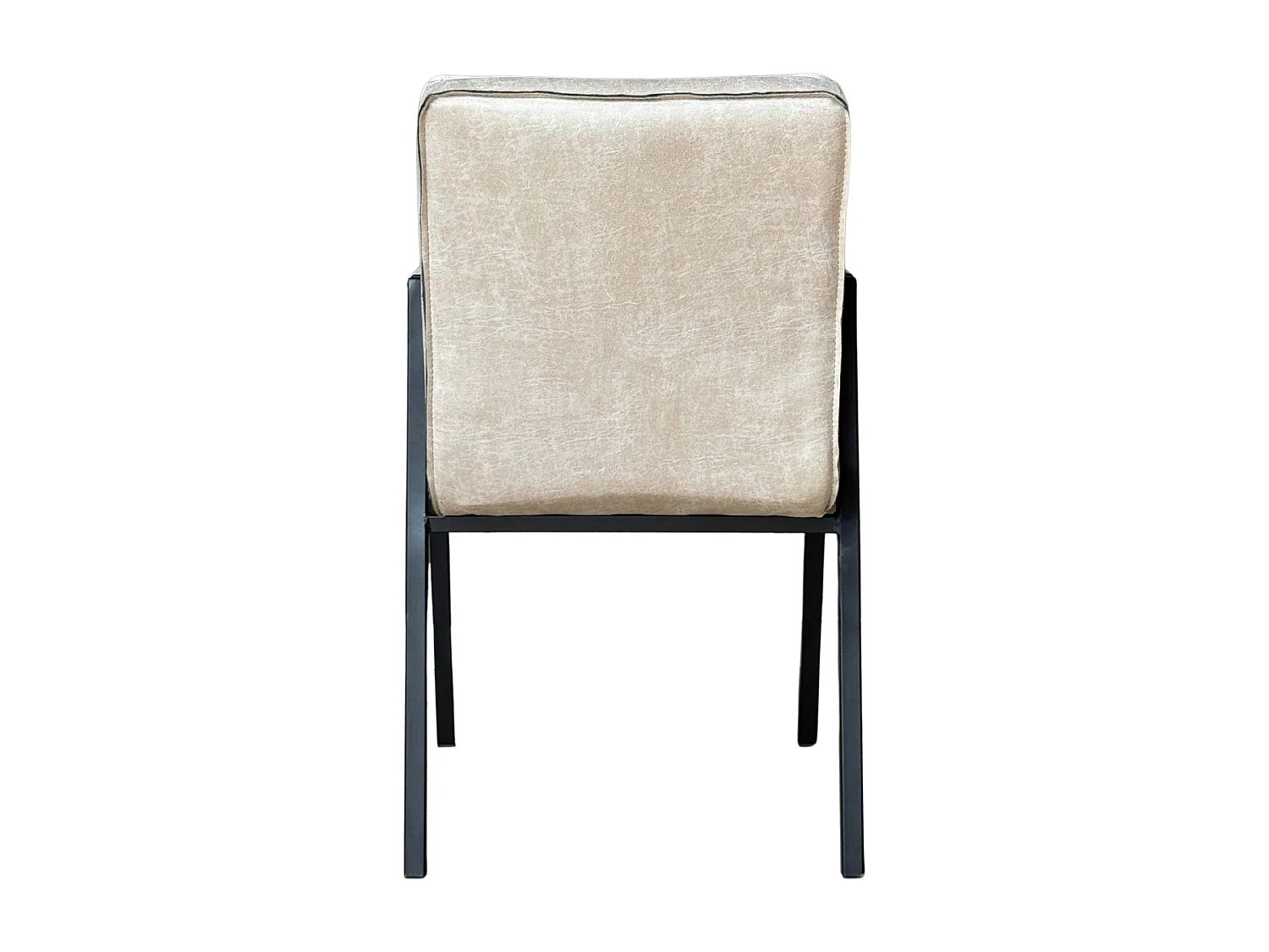 Fauteuil de table beige à bandes (lot de 2) CORTINA