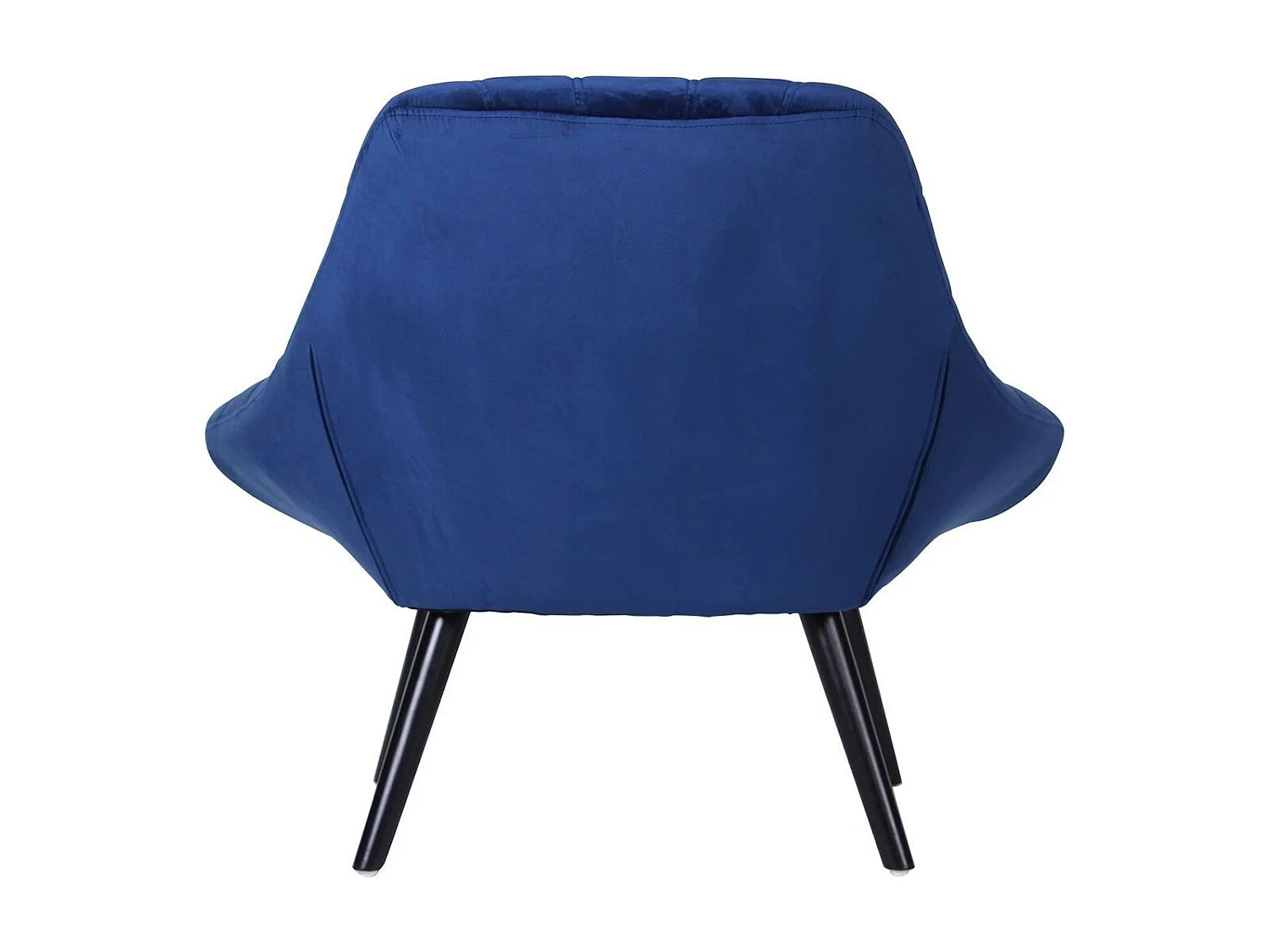 Fauteuil Scandinave en Velours "Johan" 102cm Bleu