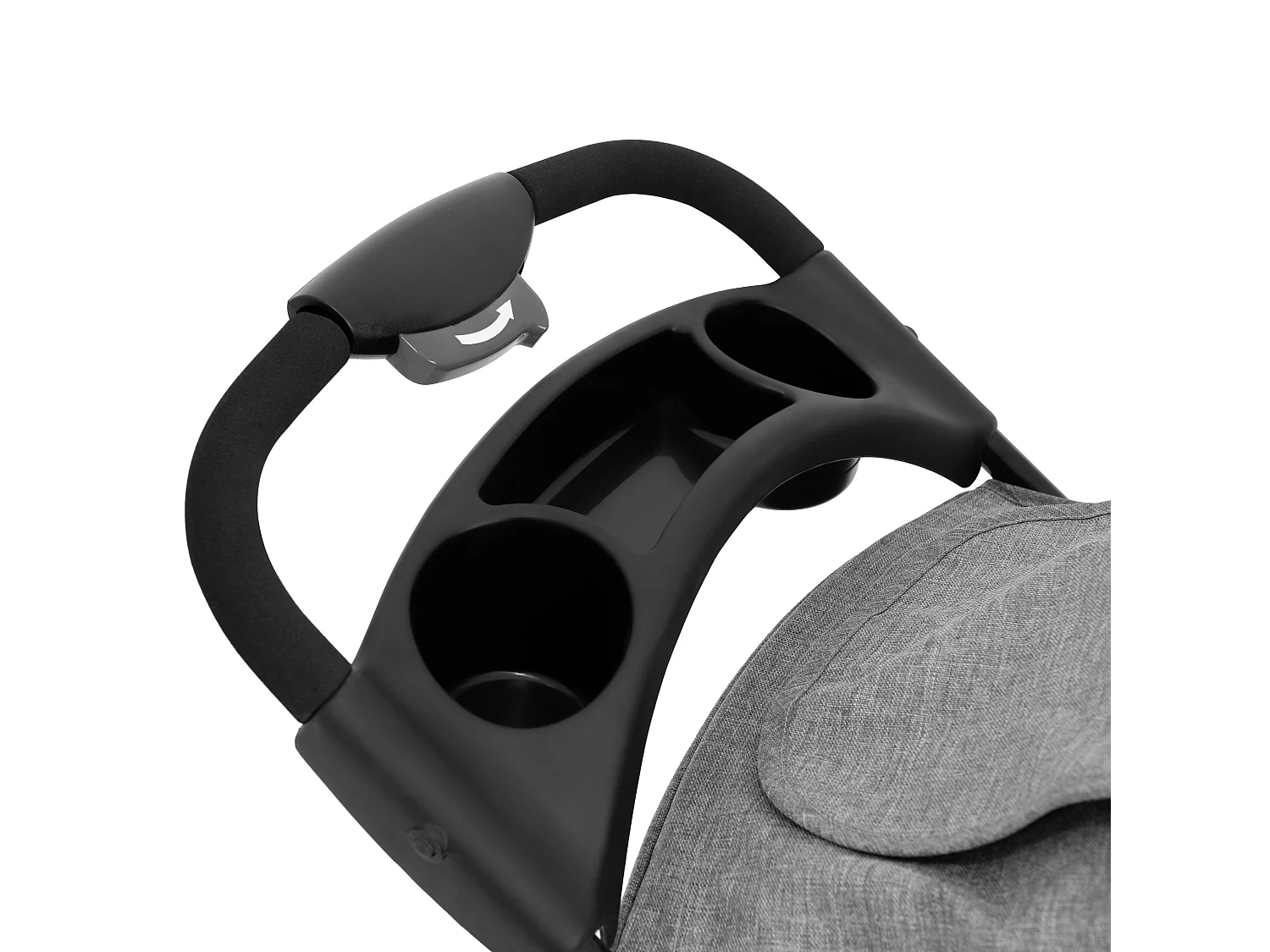 Hondenbuggy inklapbaar - huisdieren - alle terreinen 3 wielen - grijs