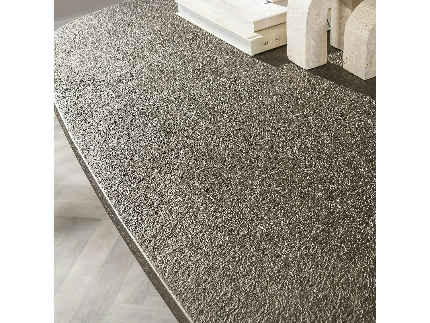 Table à manger vintage à bords ronds 180 cm RALF