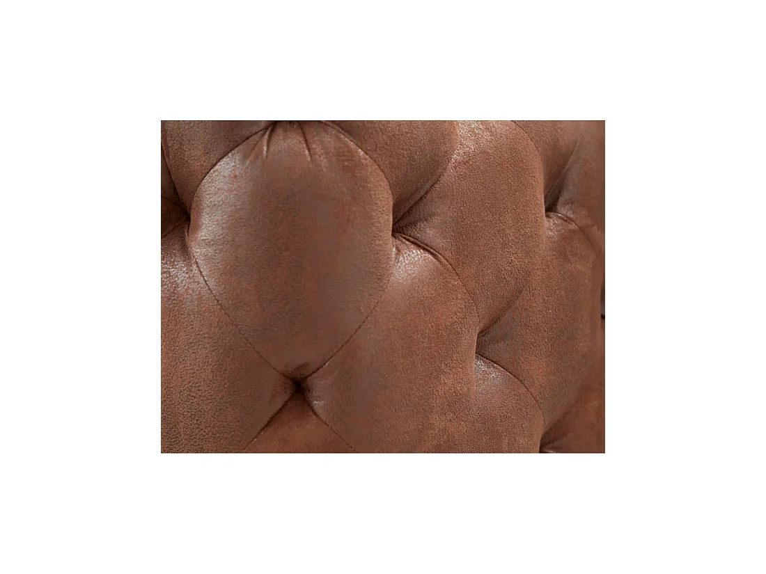 Canapé 2 places en microfibre microfibre noir VELENA