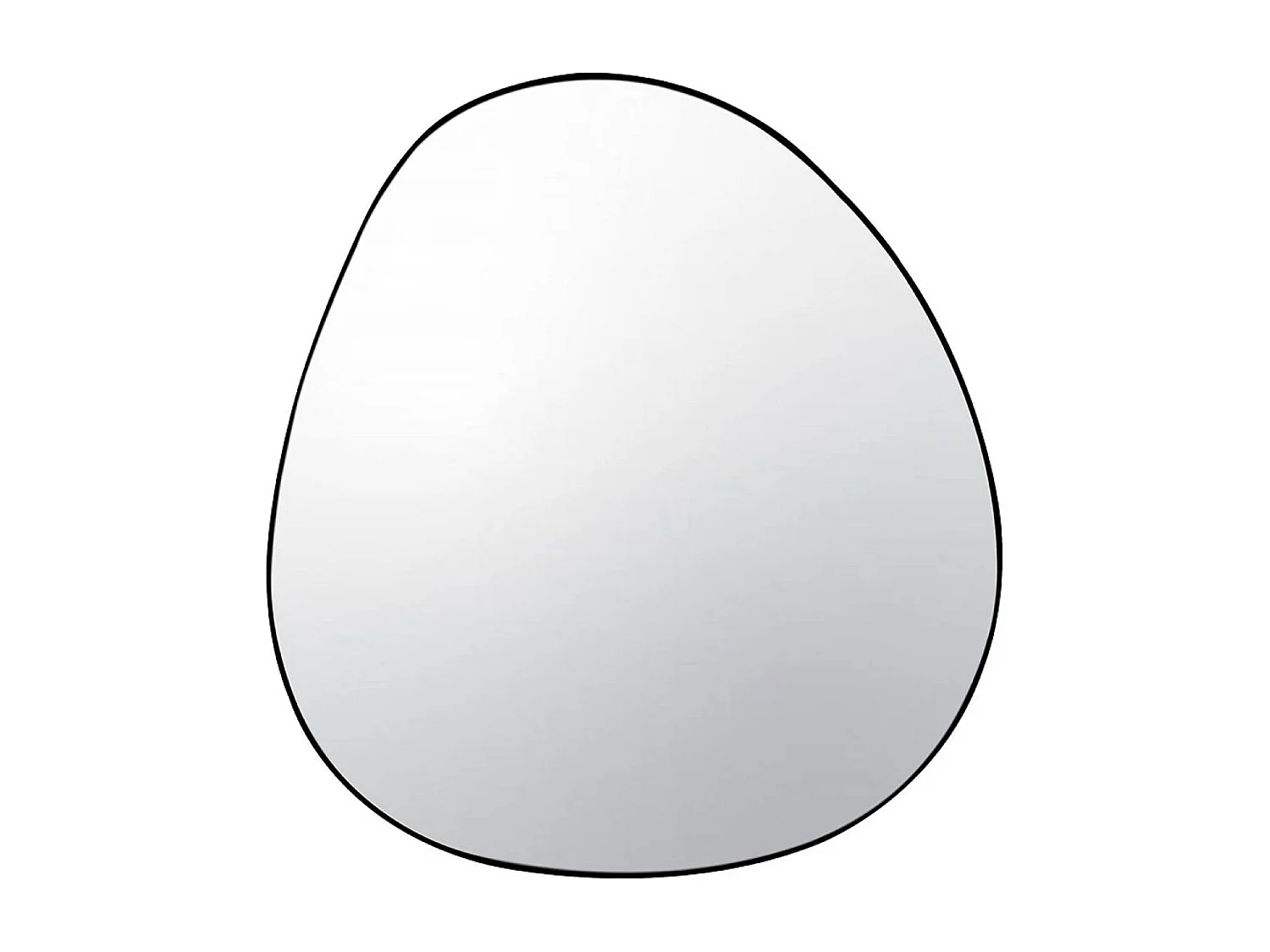 Specchio in metallo, nero