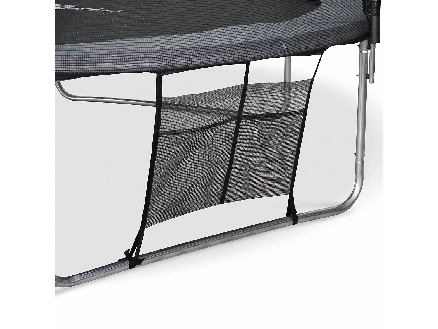 Trampoline 490cm gris avec filet de protection. échelle. bâche. filet pour chaussures. kit d'ancrage - Jupiter XXL - Trampoline de jardin 490 cm 4m|Qualité