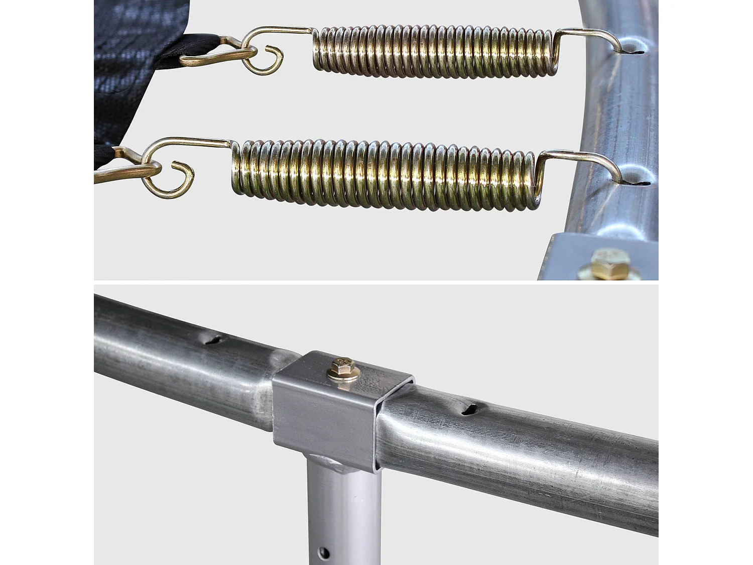 Trampolino 490cm con confezione di accessori, grigio