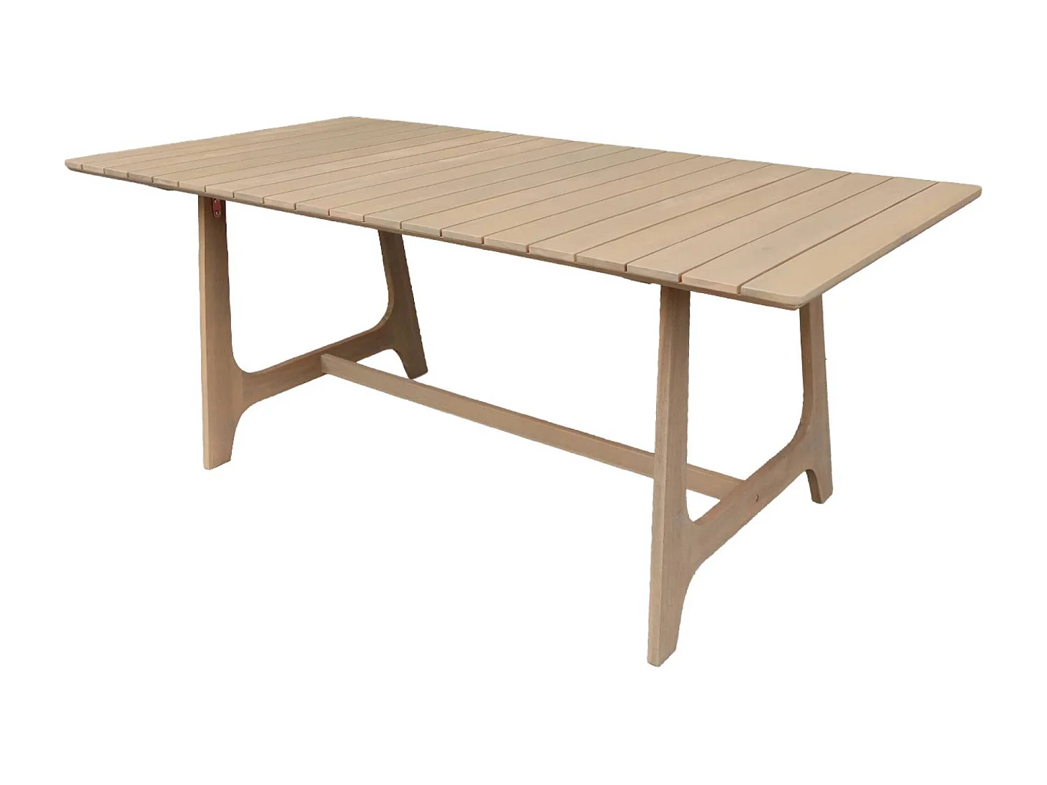 Tavolo da giardino in legno di acacia 8 posti, 180cm, marrone naturale