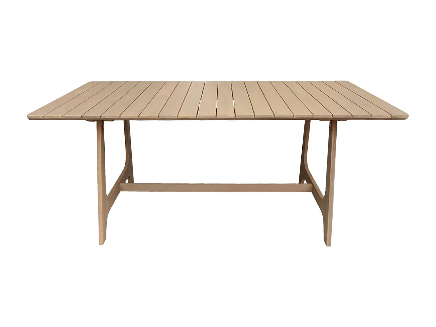 Tavolo da giardino in legno di acacia 8 posti, 180cm, marrone naturale