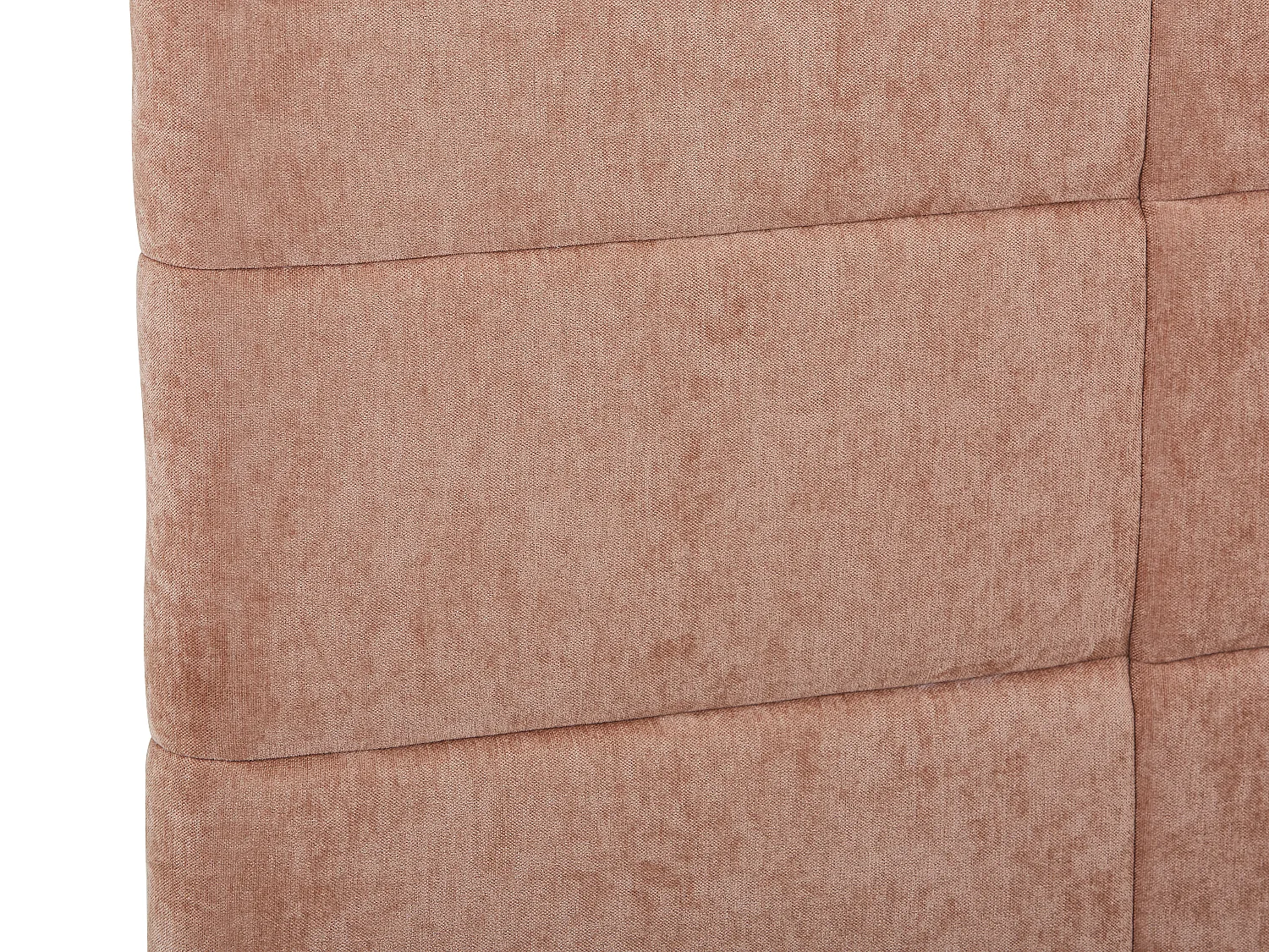 Lit coffre 140 × 190 cm – Tissu – Terracotta – HOPEYA