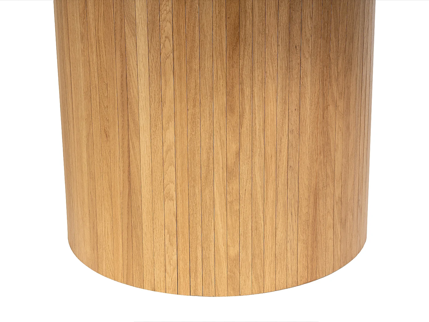 Table à manger extensible 4 à 6 personnes placage chêne - Naturel clair - MAYEZA