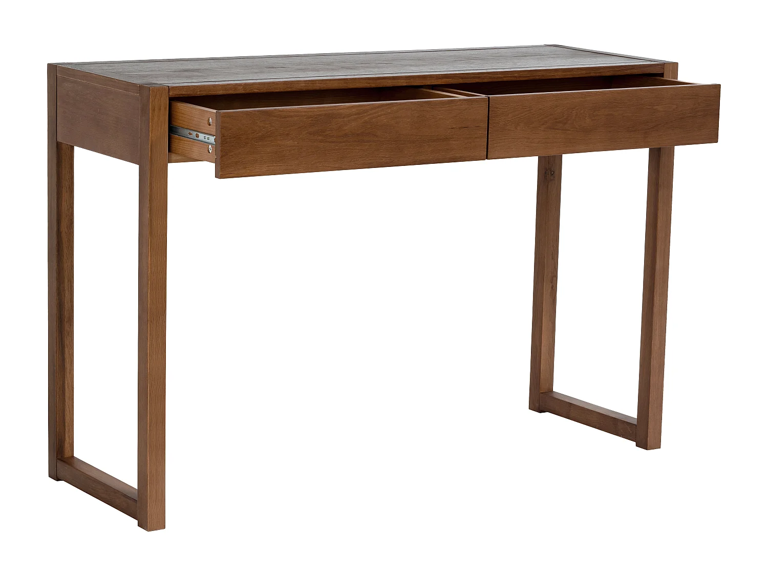 Console bureau - Coloris : Naturel foncé - NELIZAR