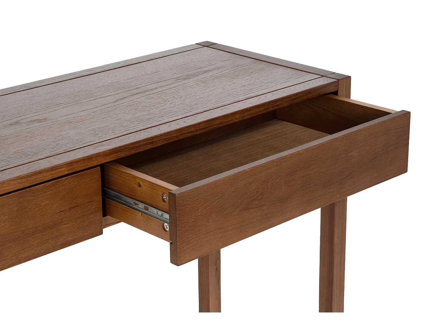 Console bureau - Coloris : Naturel foncé - NELIZAR