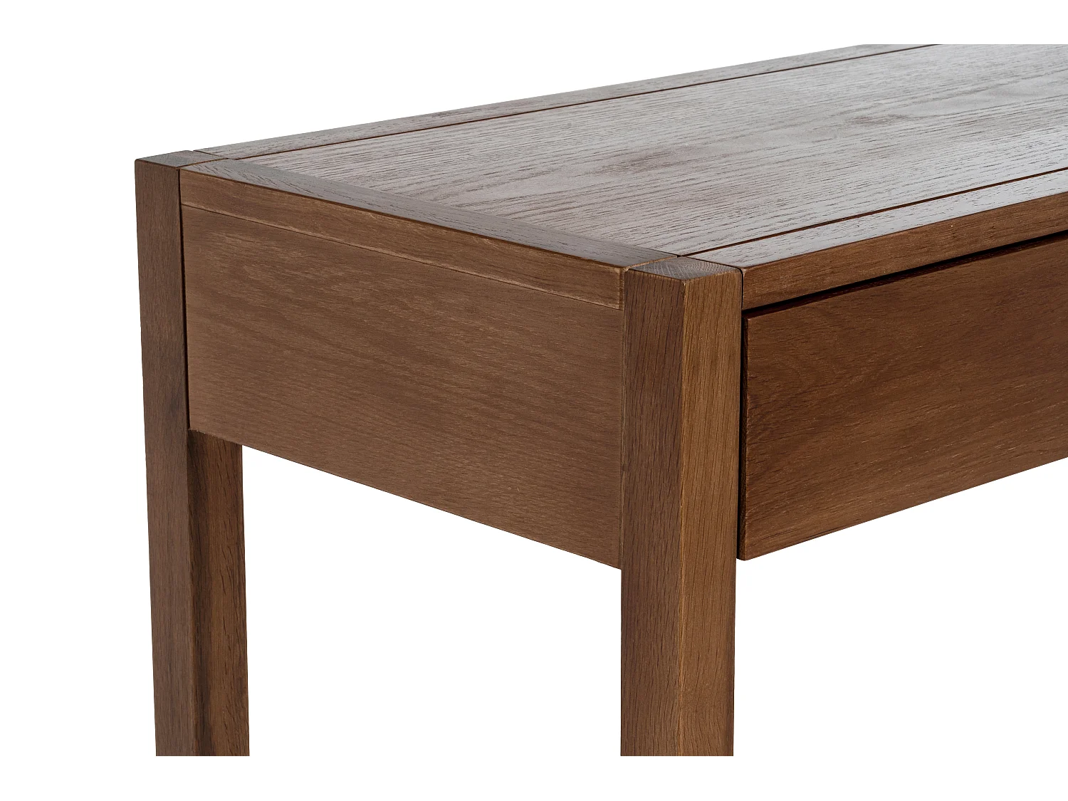 Console bureau - Coloris : Naturel foncé - NELIZAR