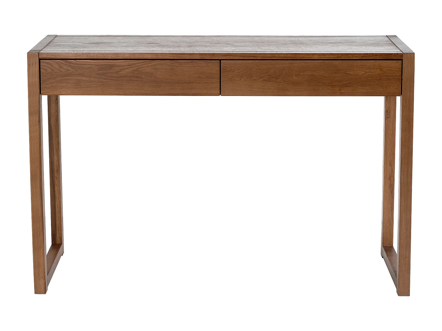 Console bureau - Coloris : Naturel foncé - NELIZAR
