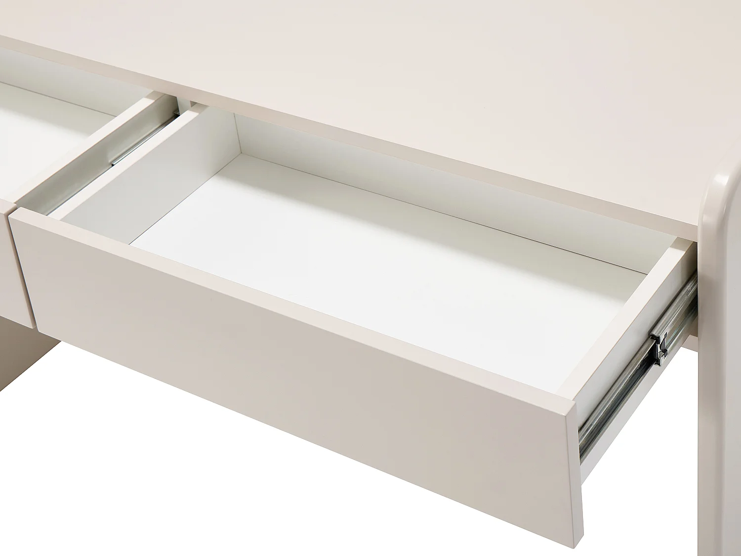 Bureau avec 2 tiroirs – Beige - RYNOVEL