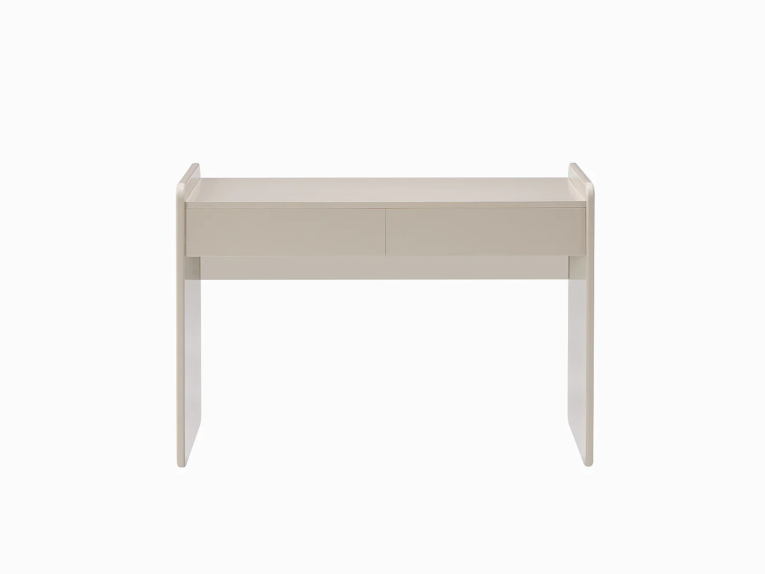 Bureau avec 2 tiroirs – Beige - RYNOVEL