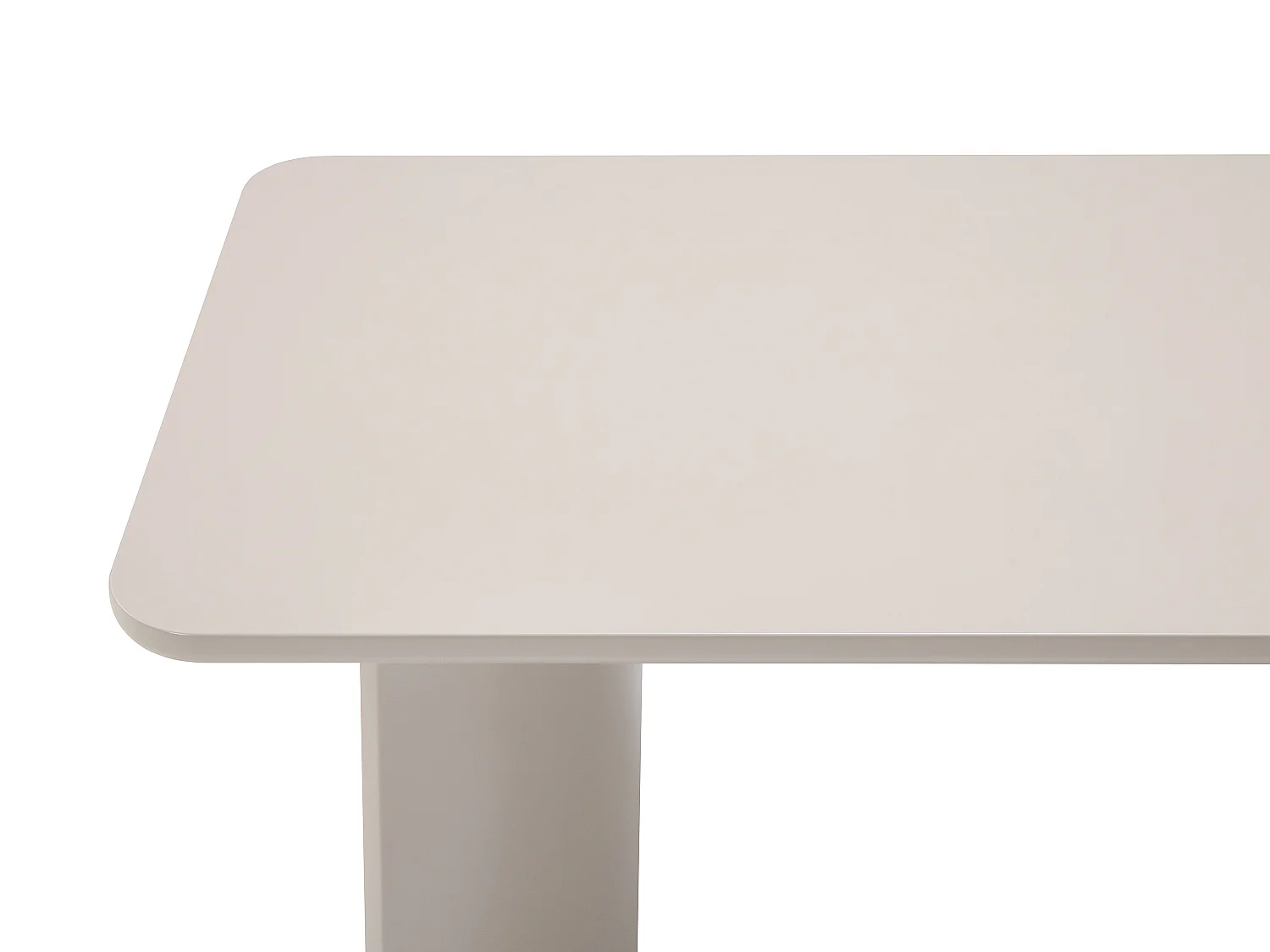 Bureau avec pieds incurvés - Beige - LORYNI