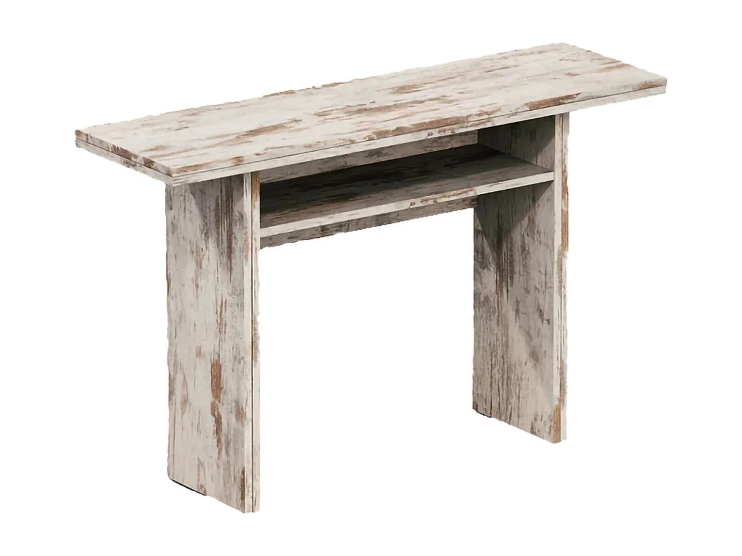 Consolle Allungabile Agrippino, 12 Posti Made in Italy, 35x120x75h cm Bianco Vintage