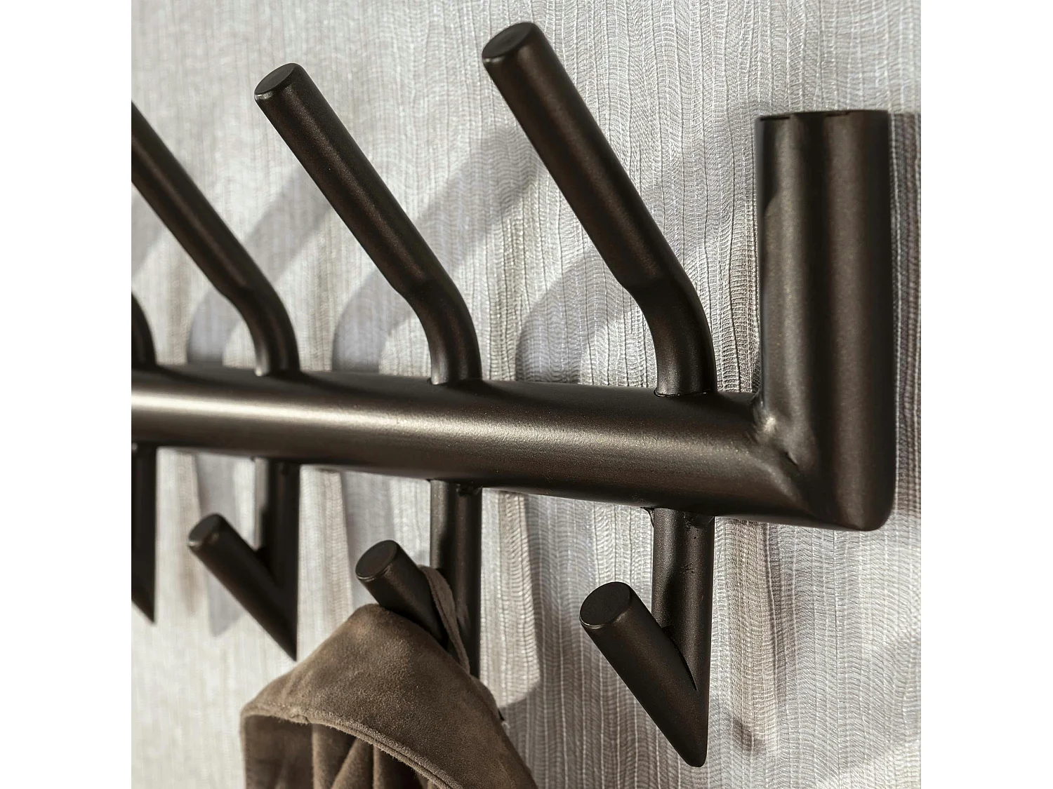 Portemanteau mural 12 crochets métal finition bronze RALF