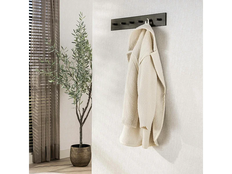 Portemanteau mural 6 crochets métal finition bronze RALF