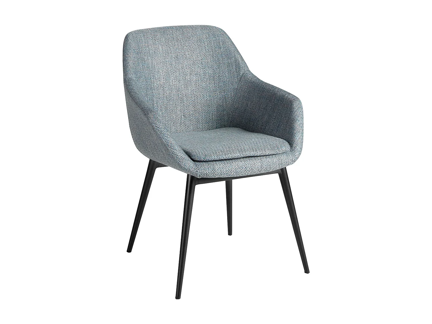Chaise en tissu bleu gris marbré 4221 ANGEL CERDA