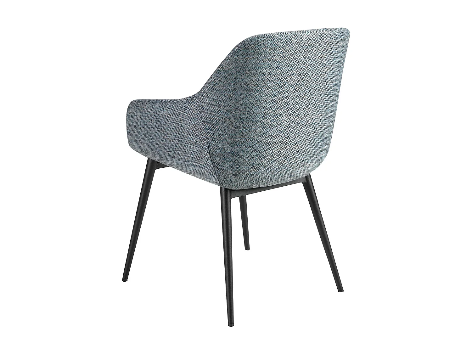 Chaise en tissu bleu gris marbré 4221 ANGEL CERDA