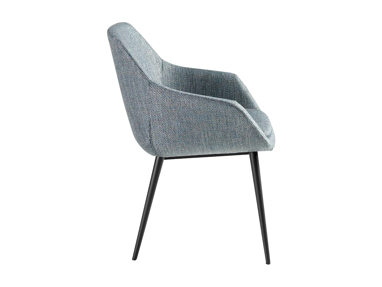 Chaise en tissu bleu gris marbré 4221 ANGEL CERDA