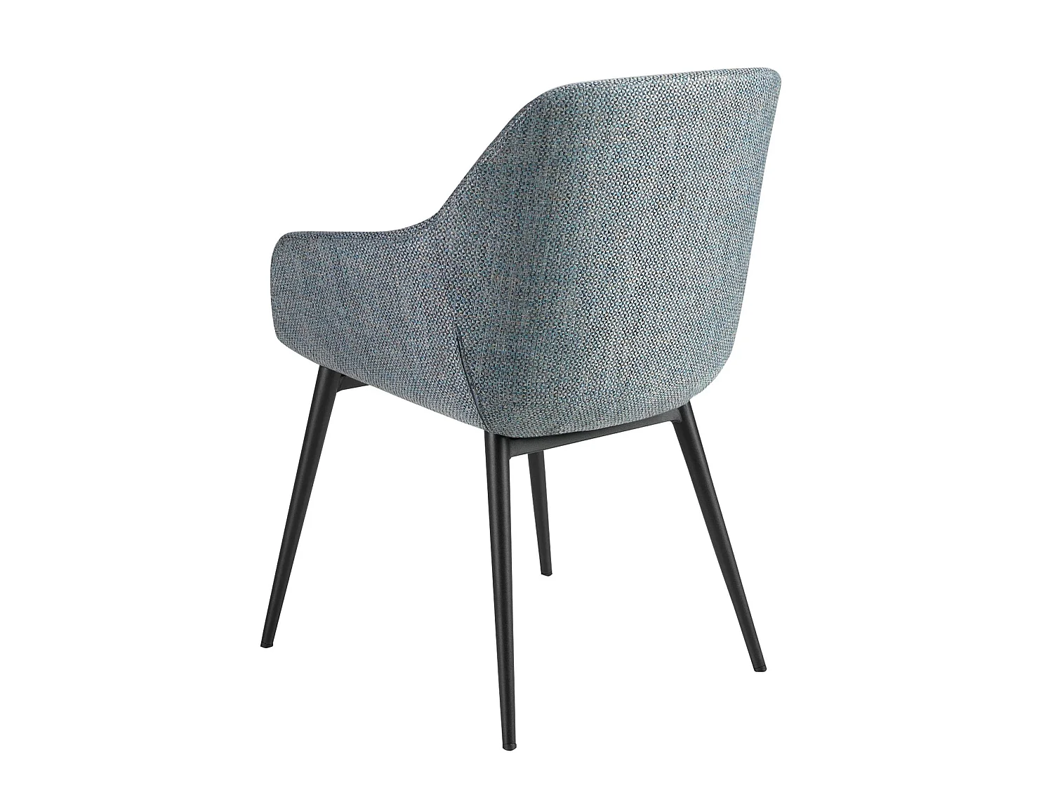 Chaise en tissu bleu gris marbré 4221 ANGEL CERDA