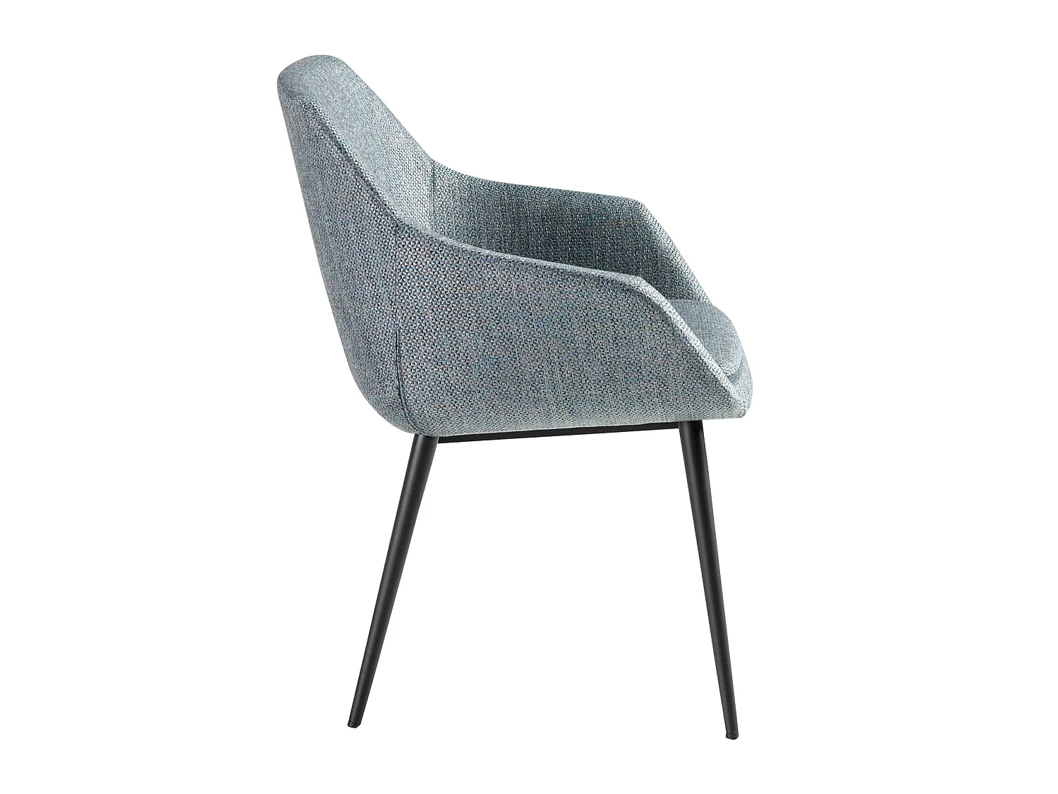 Chaise en tissu bleu gris marbré 4221 ANGEL CERDA
