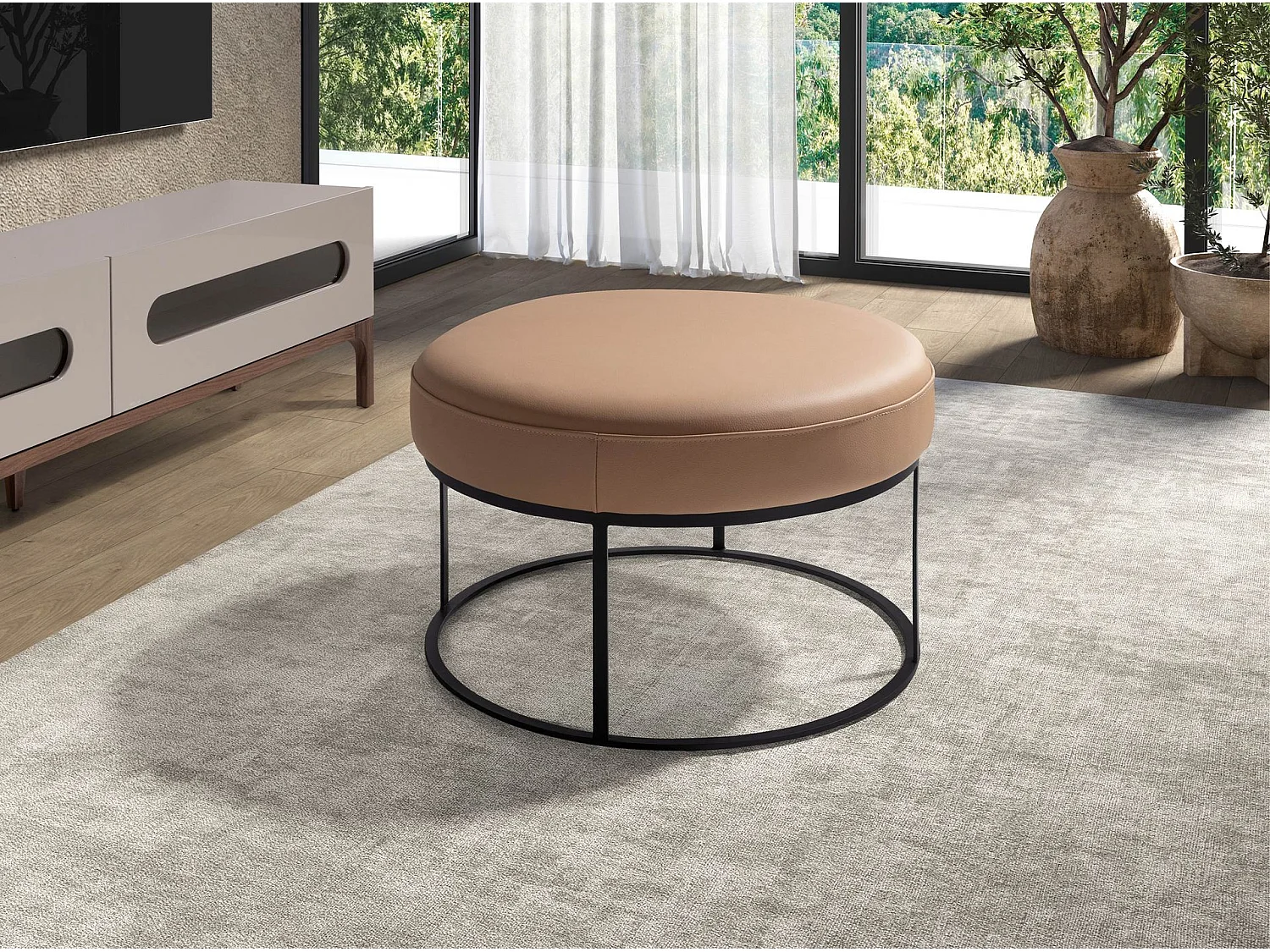 Braune Lederbank 5190 ANGEL CERDA