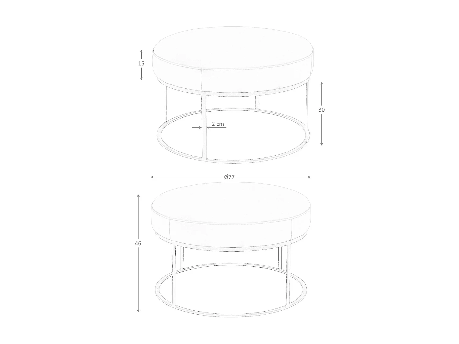 Braune Lederbank 5190 ANGEL CERDA