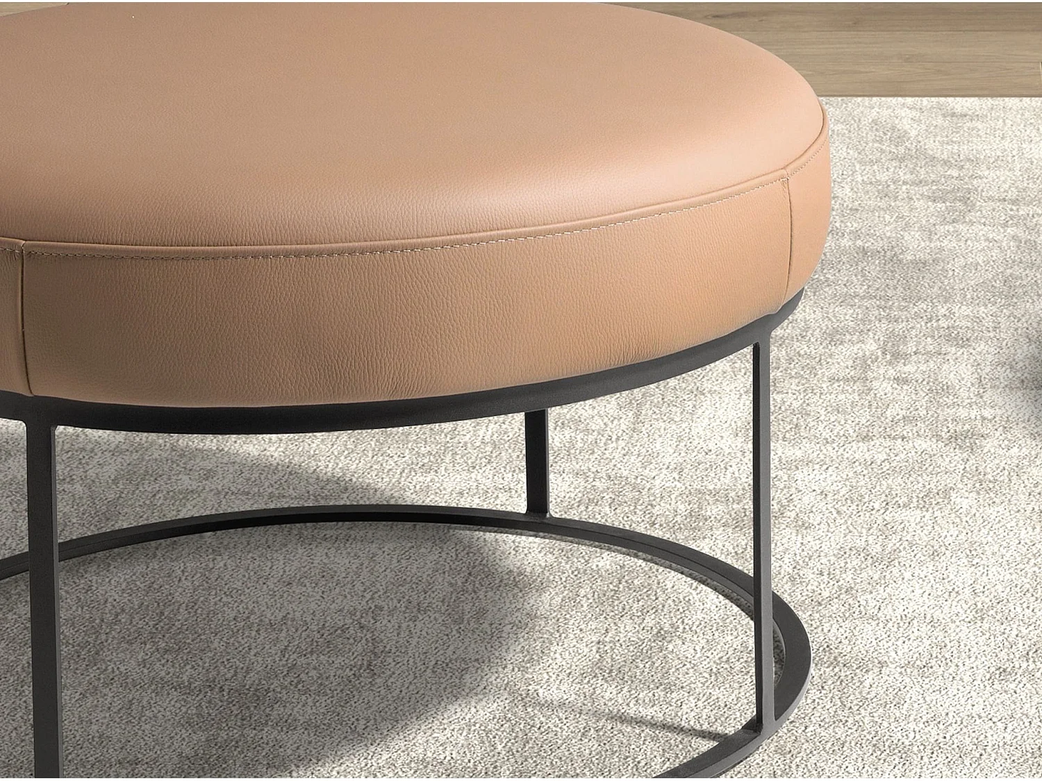 Bruine leren bank 5190 ANGEL CERDA
