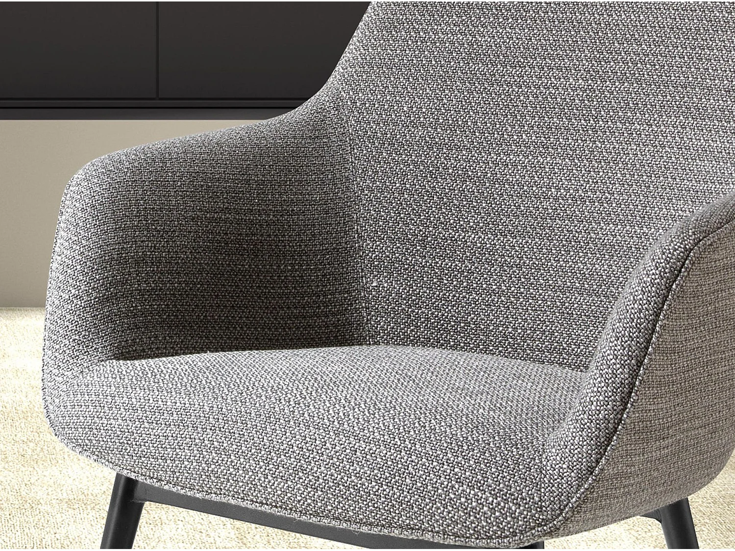 Grey fabric chair 4222 ANGEL CERDA