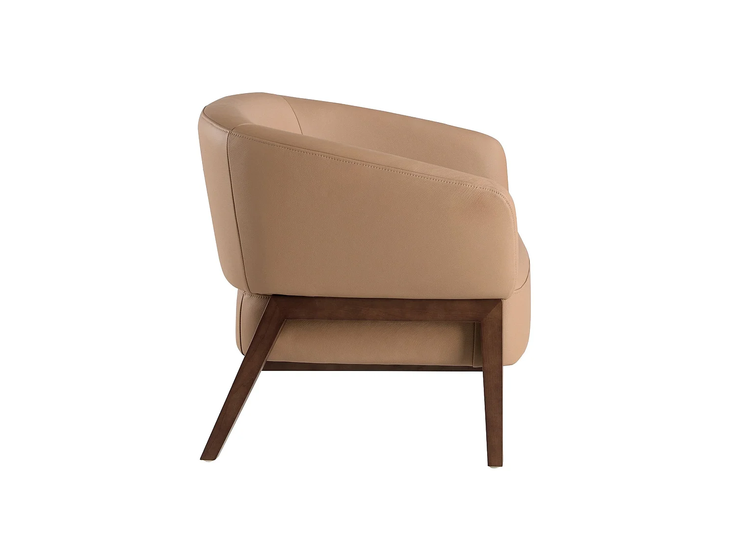 Fauteuil en cuir marron 5189 ANGEL CERDA