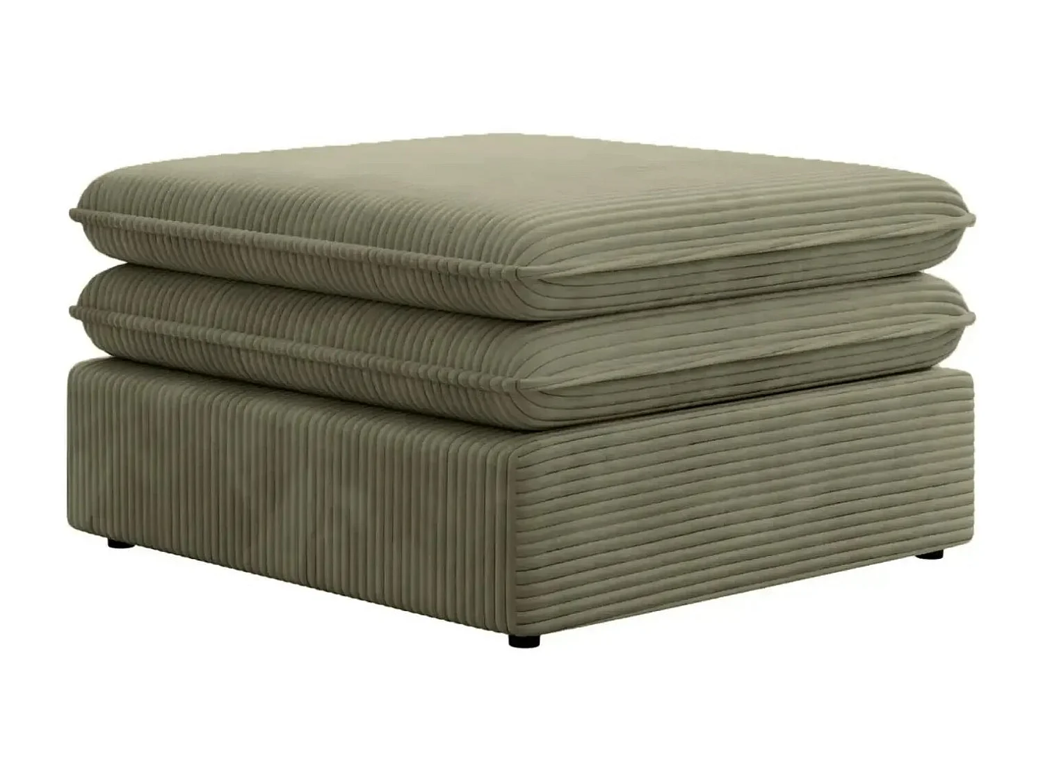 OSCAR POUF - Pouf velours cotelé - Vert Olive