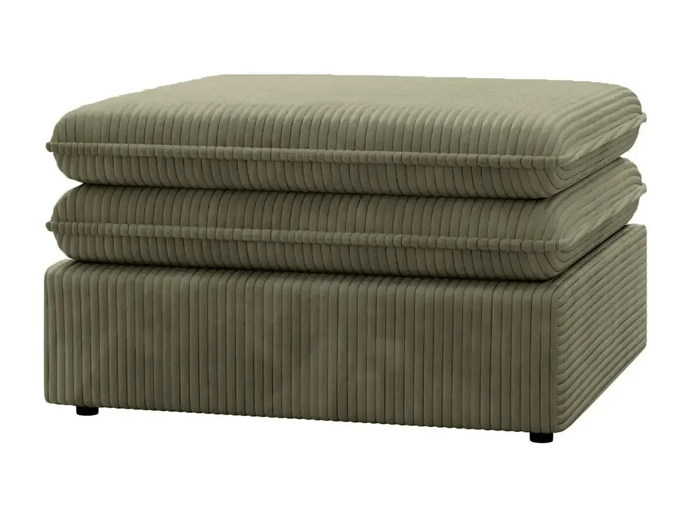 OSCAR POUF - Pouf velours cotelé - Vert Olive