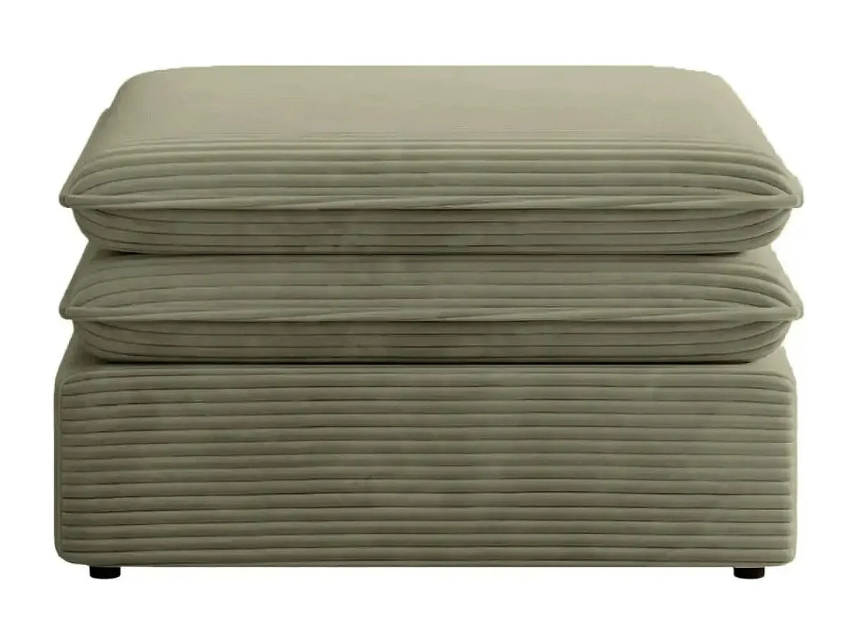 OSCAR POUF - Pouf velours cotelé - Vert Olive