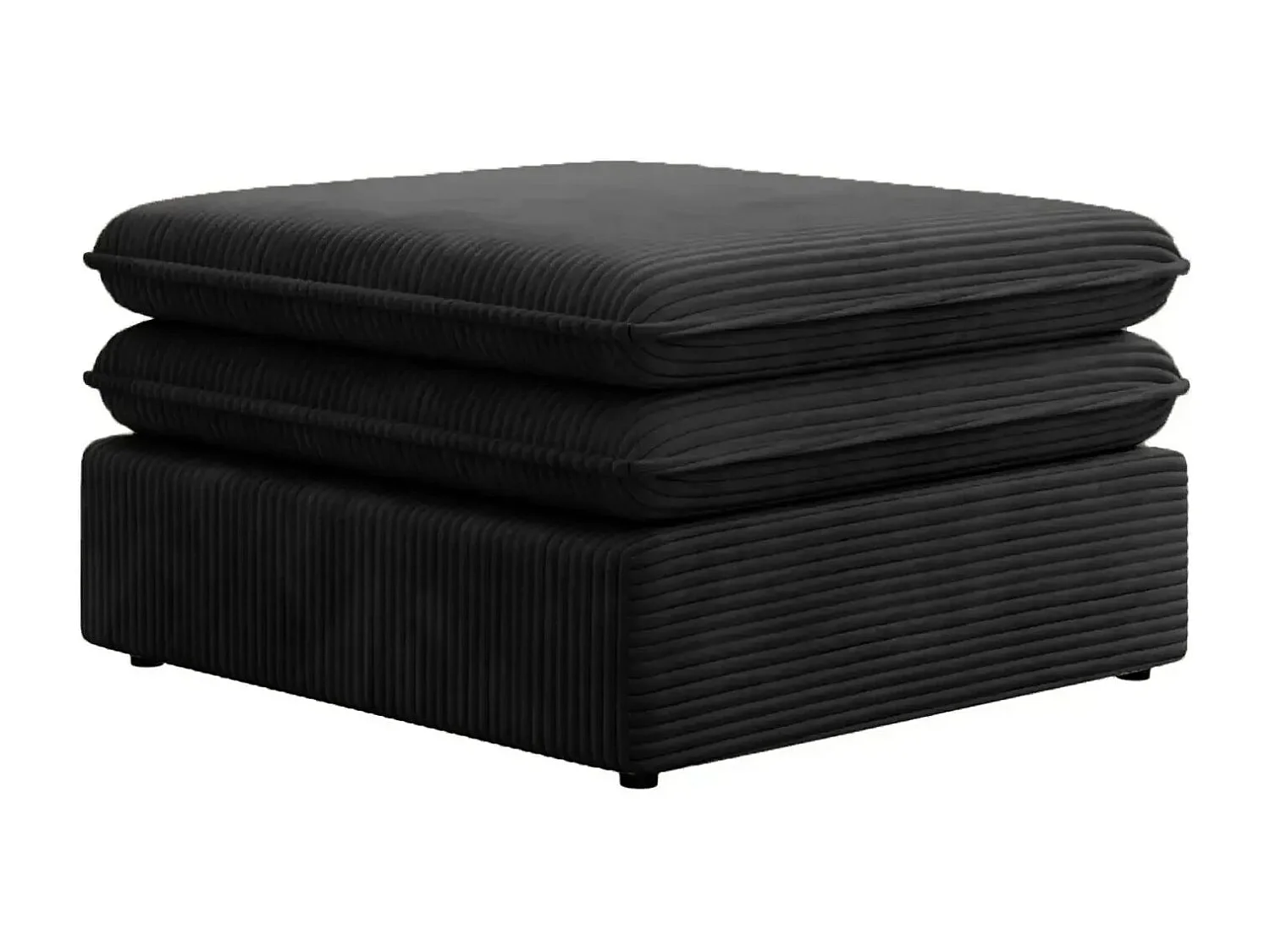 OSCAR POUF - Pouf velours cotelé - Noir