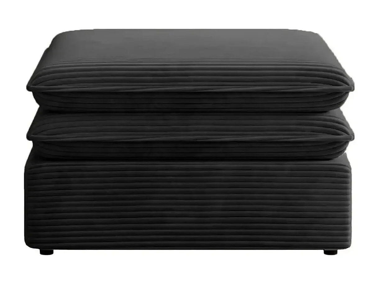 OSCAR POUF - Pouf velours cotelé - Noir