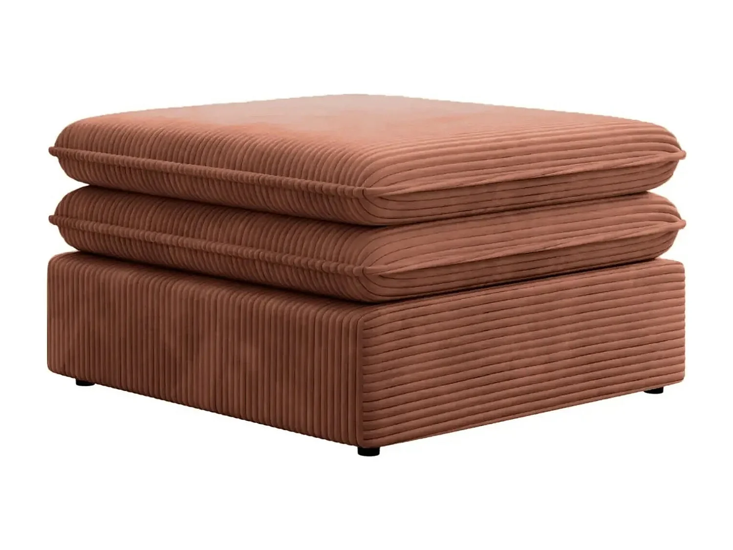 OSCAR POUF - Pouf velours cotelé - Terracotta