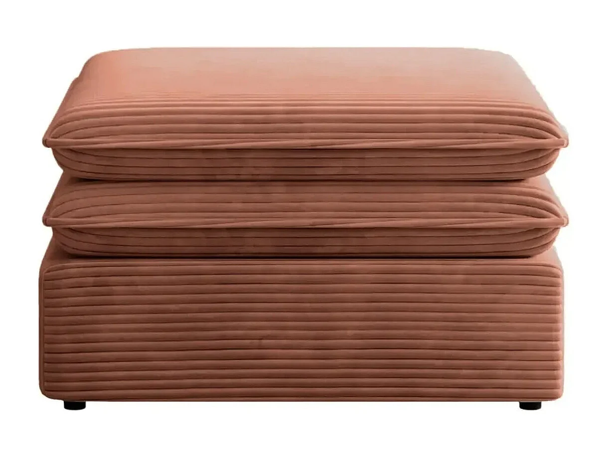 OSCAR POUF - Pouf velours cotelé - Terracotta